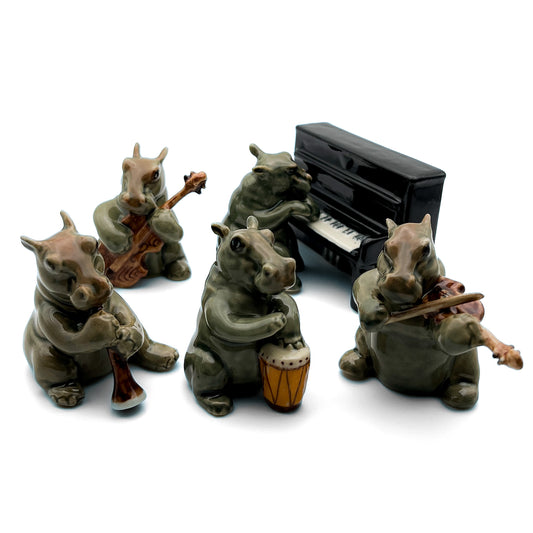 Hippopotamus Musician Band