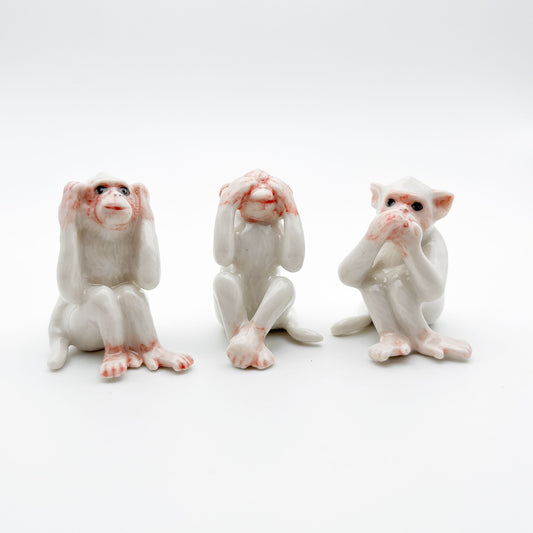 3 Wise Monkeys - Miniature Wisdom Figurines