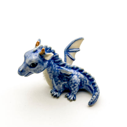 Dragon Figurines - Sapphire Scales, Mystic Jade, Celestial Azure