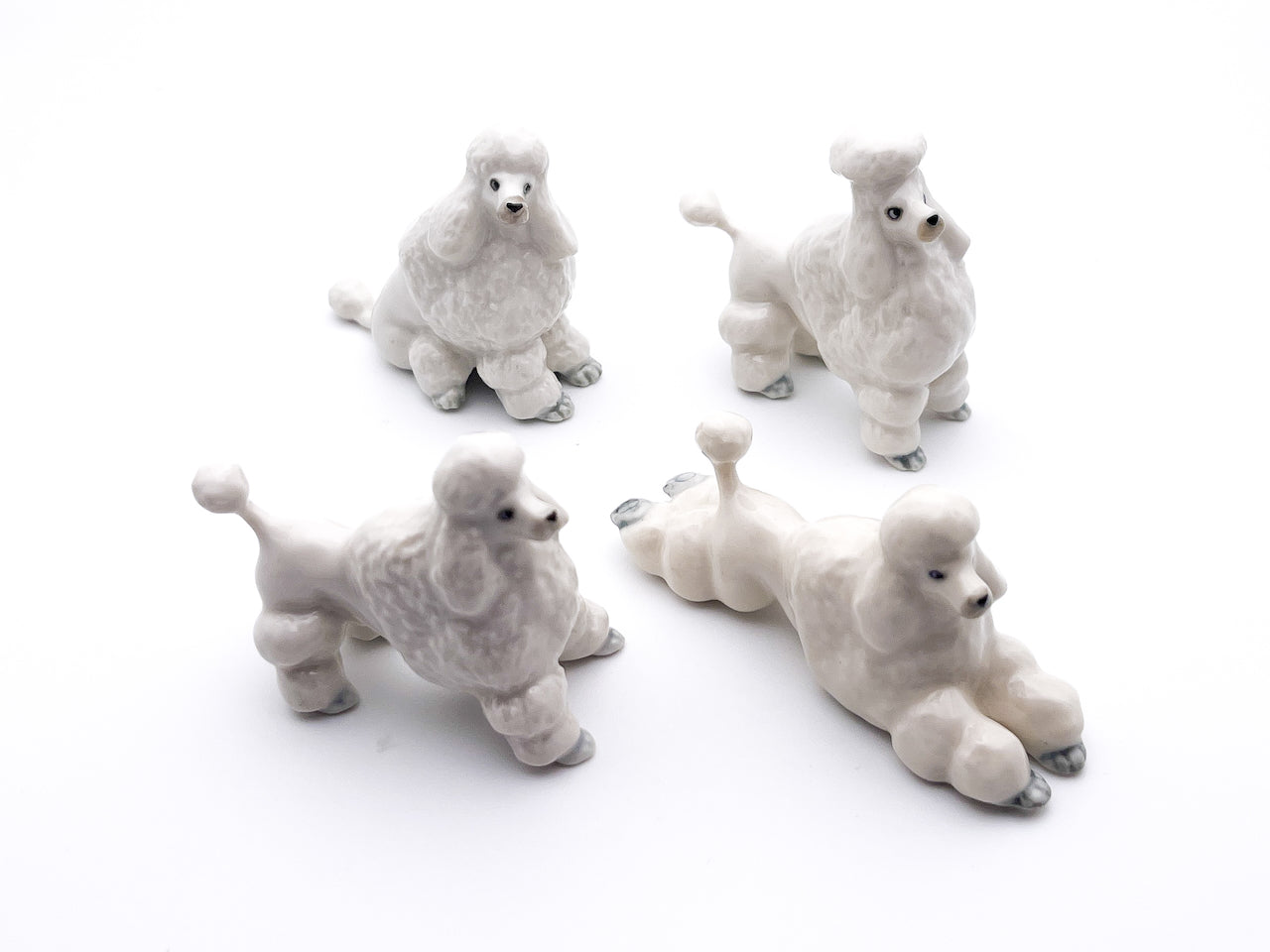 Set of 4 Poodles