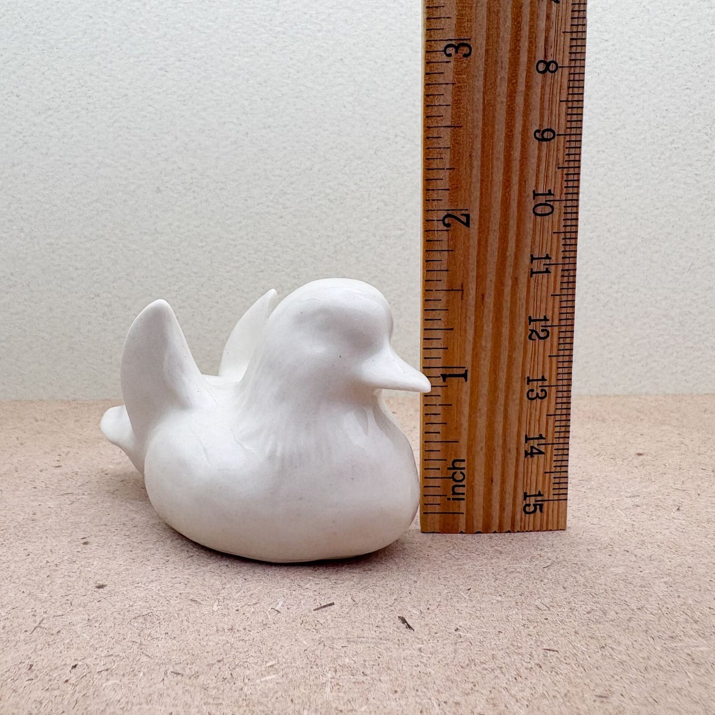 Serene White Duck Couple