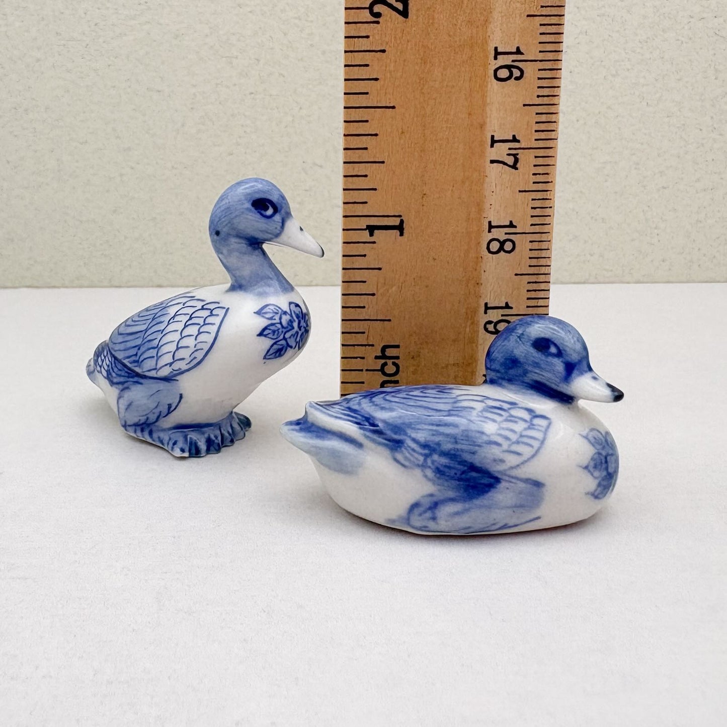 Blue & White Ducks Set