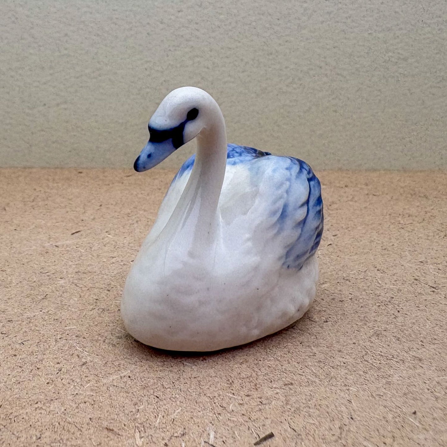White & Blue Swan