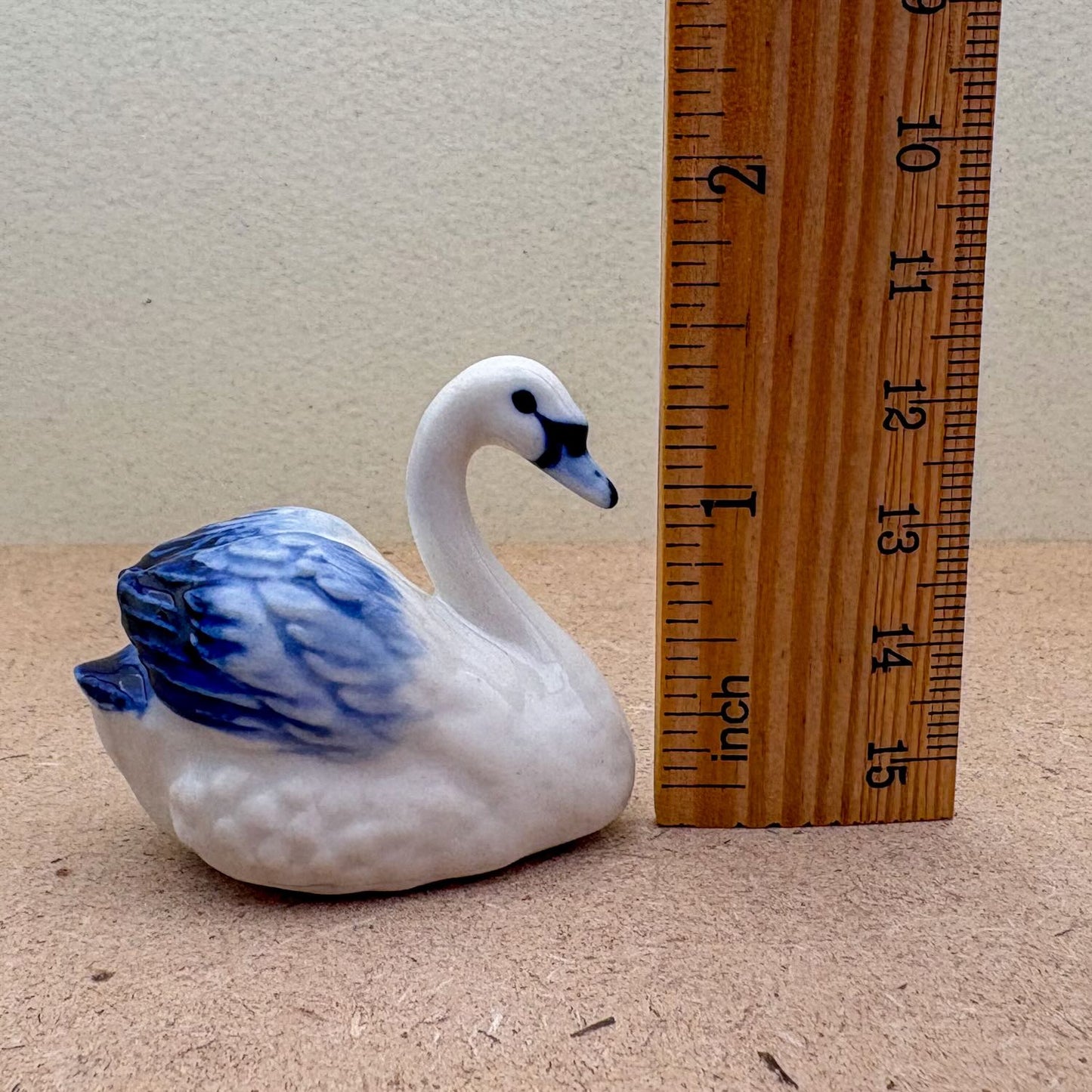 White & Blue Swan