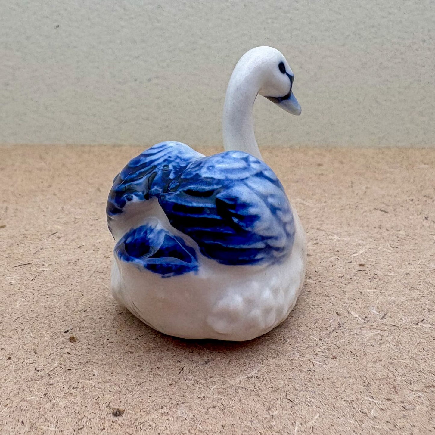 White & Blue Swan