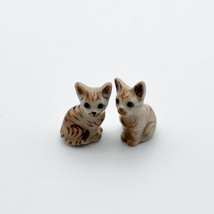 2 Tiny Kitten Figurines