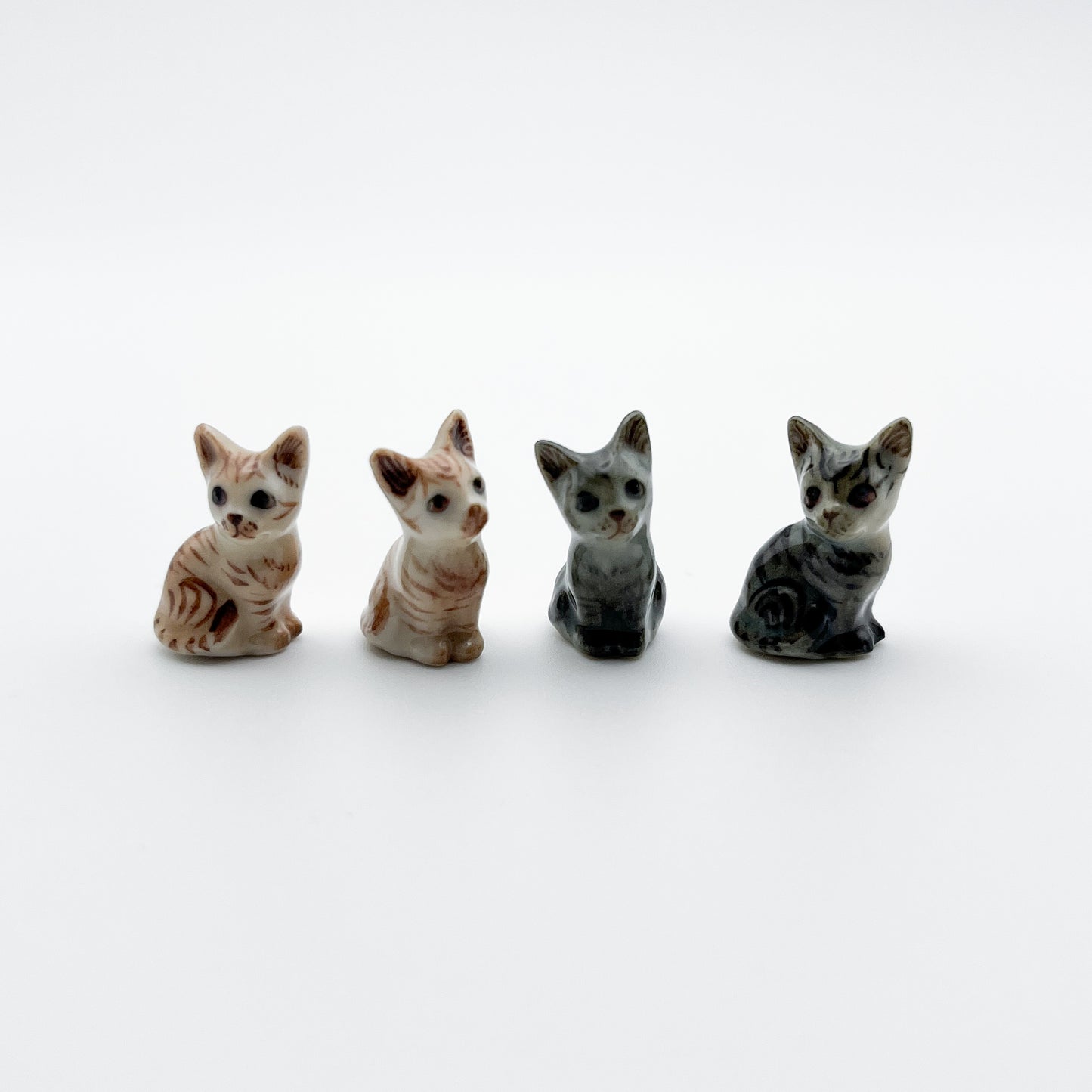 2 Tiny Kitten Figurines