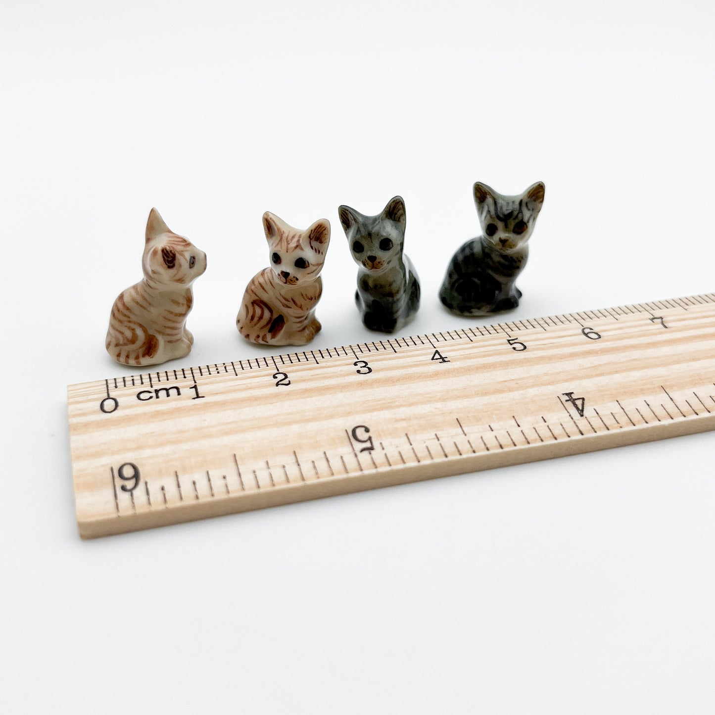 2 Tiny Kitten Figurines