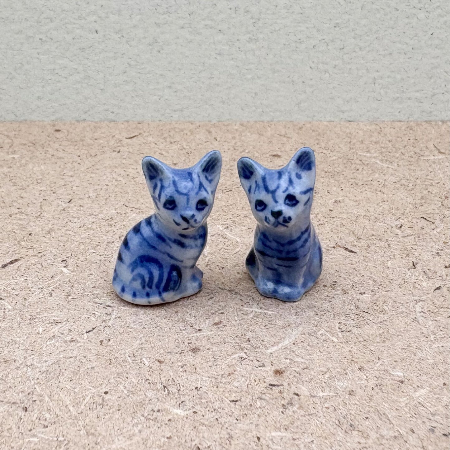Blue Cat – Hand-Painted Duo