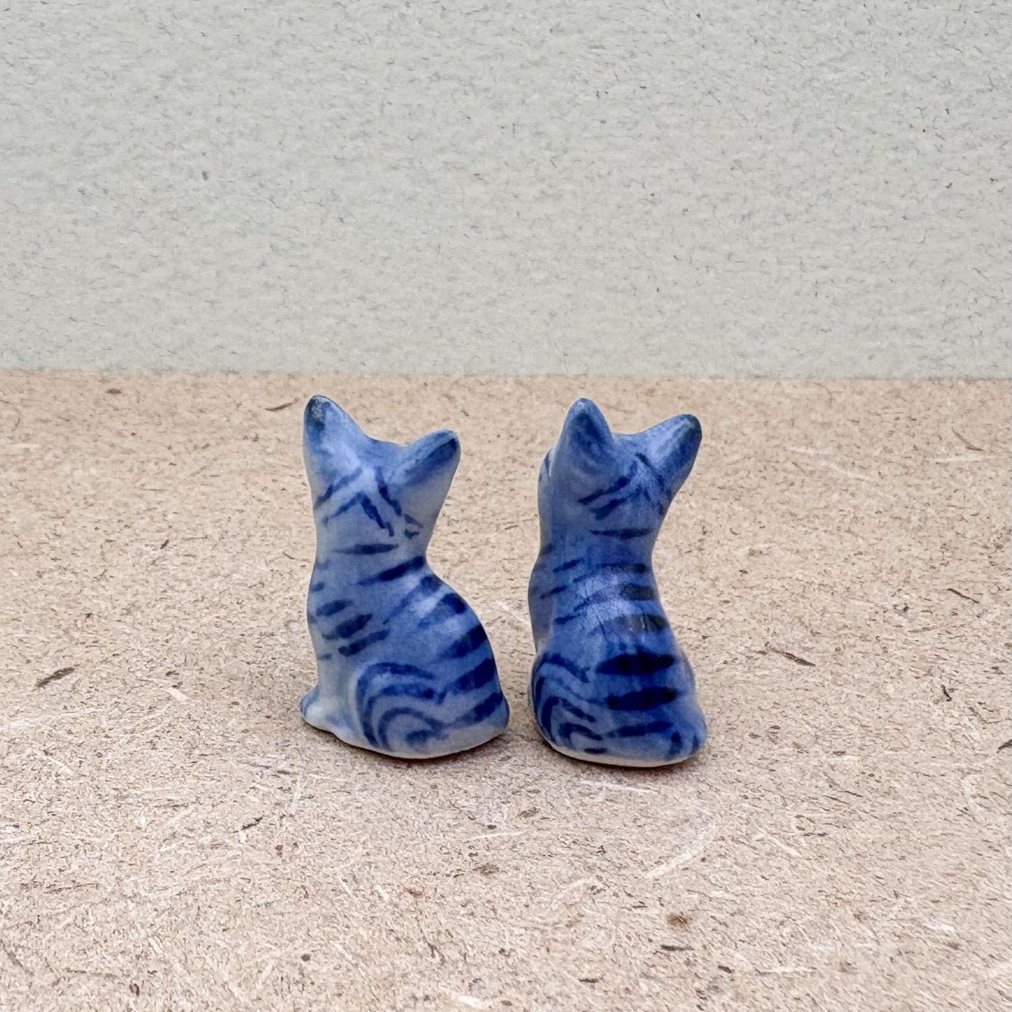 Blue Cat – Hand-Painted Duo