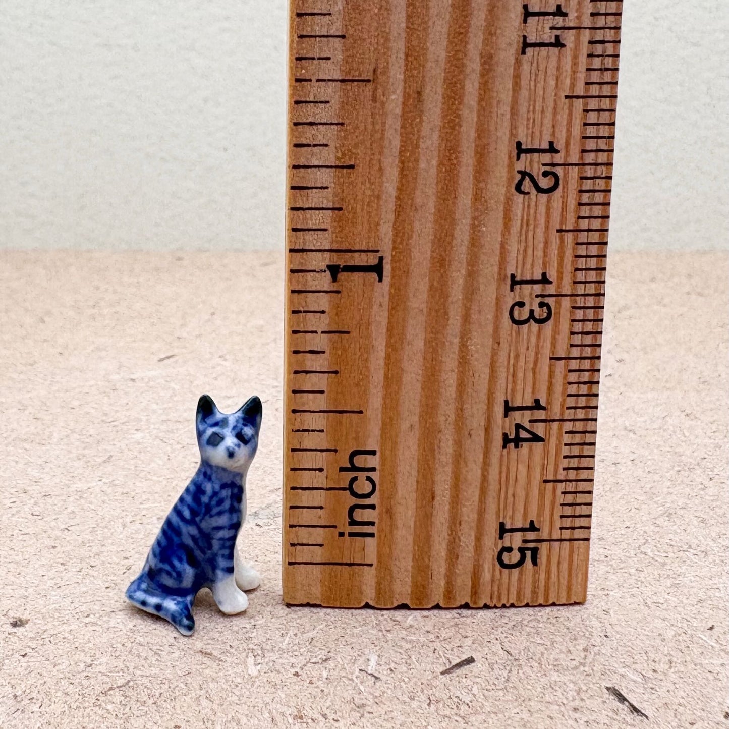 Miniature Blue Cats – Set of 4
