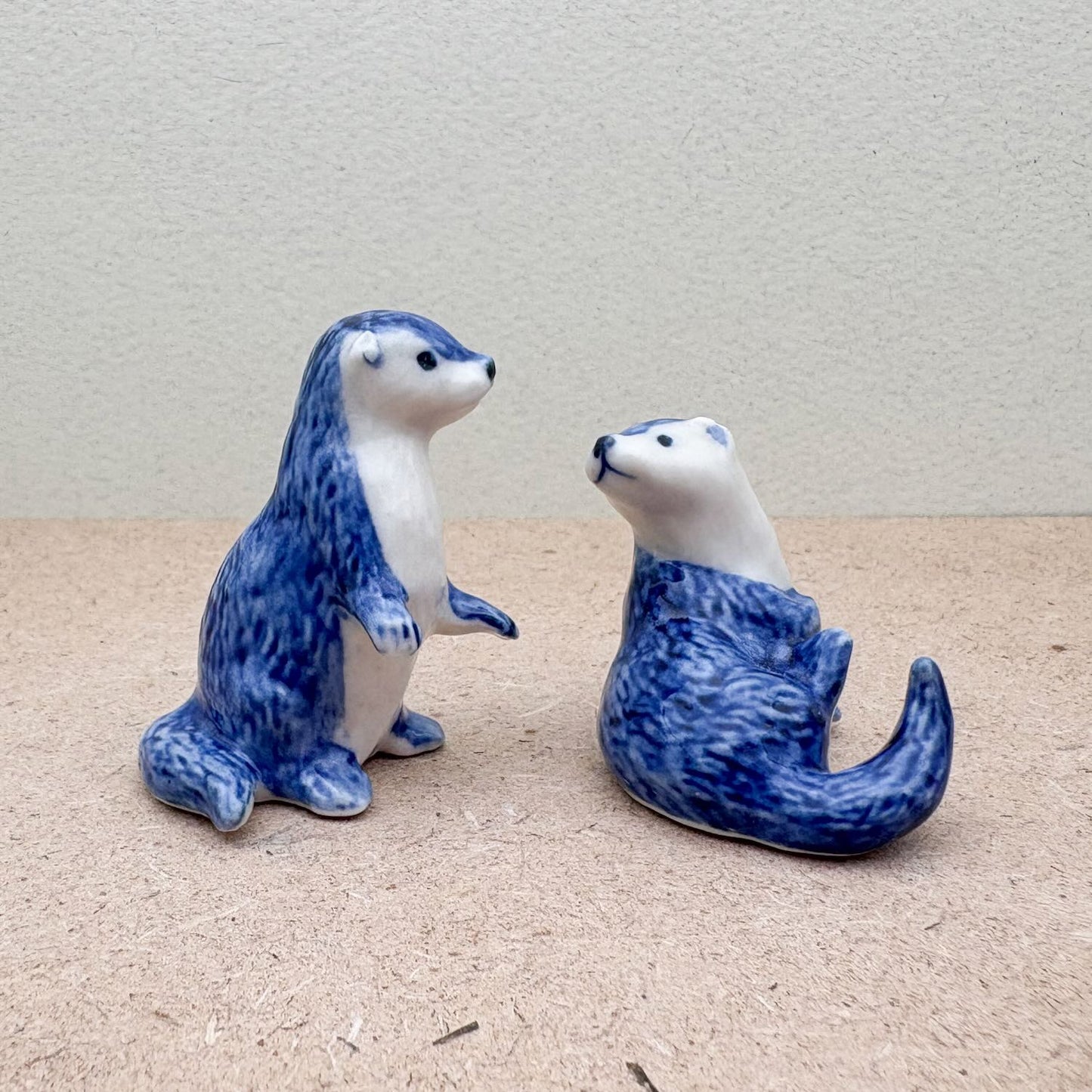 Blue & White Otters