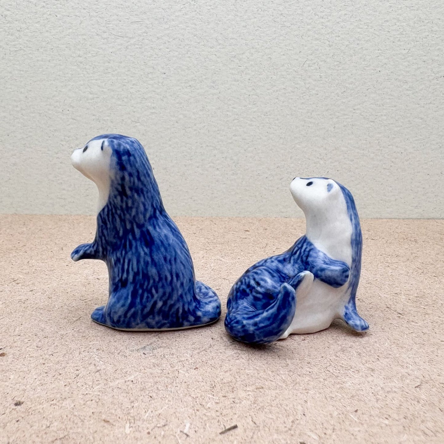 Blue & White Otters