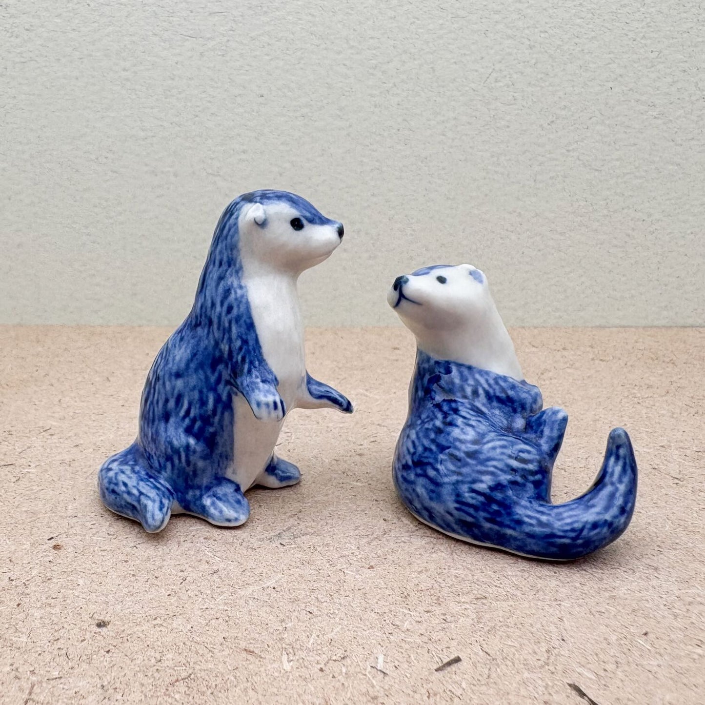Blue & White Otters