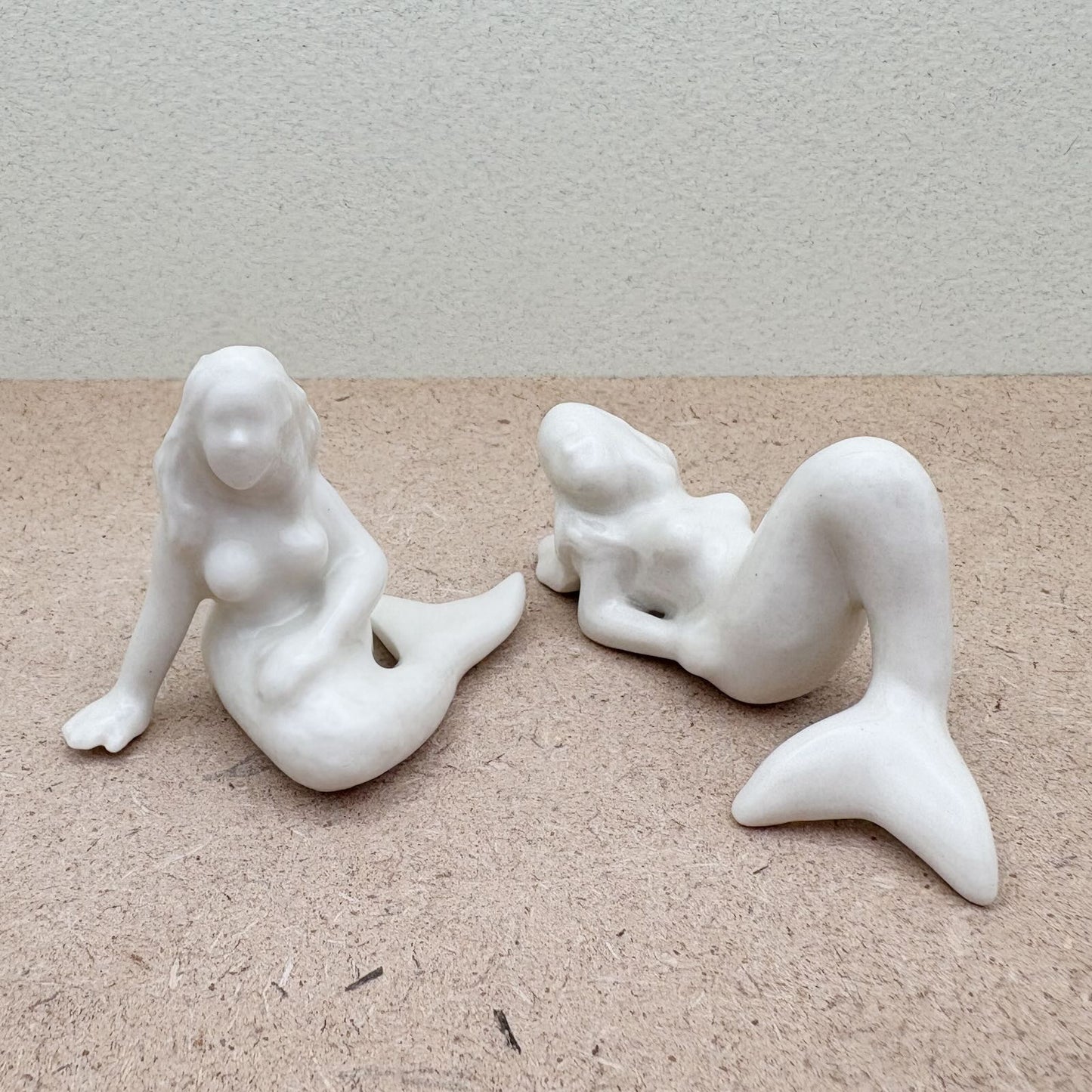 Serene White Mermaid Duo