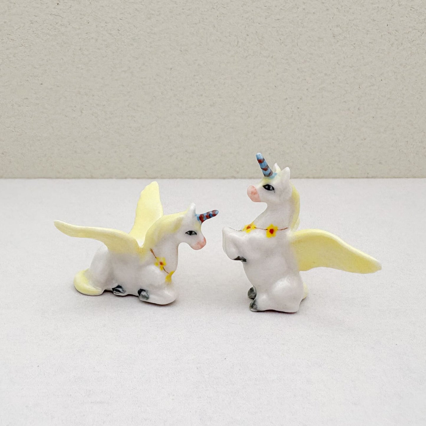 Whimsical Winged Unicorn Mini Figurine Set