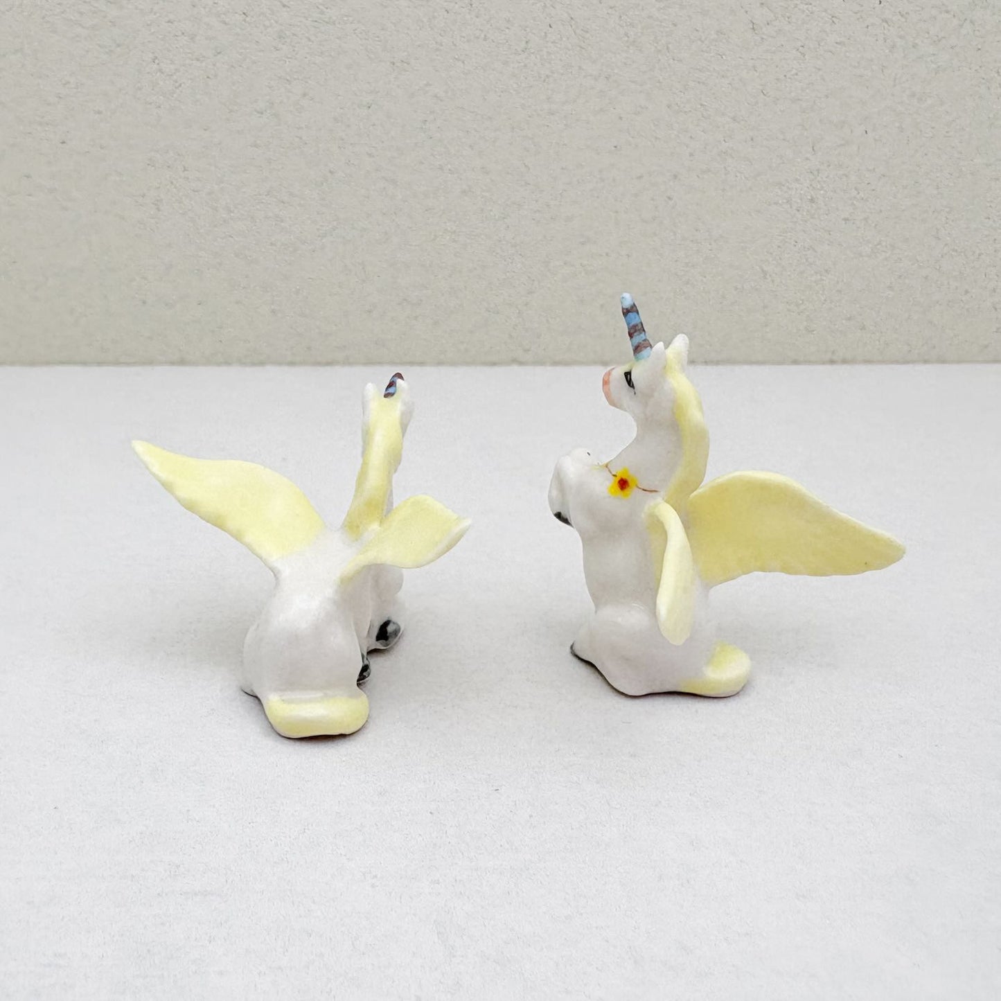 Whimsical Winged Unicorn Mini Figurine Set