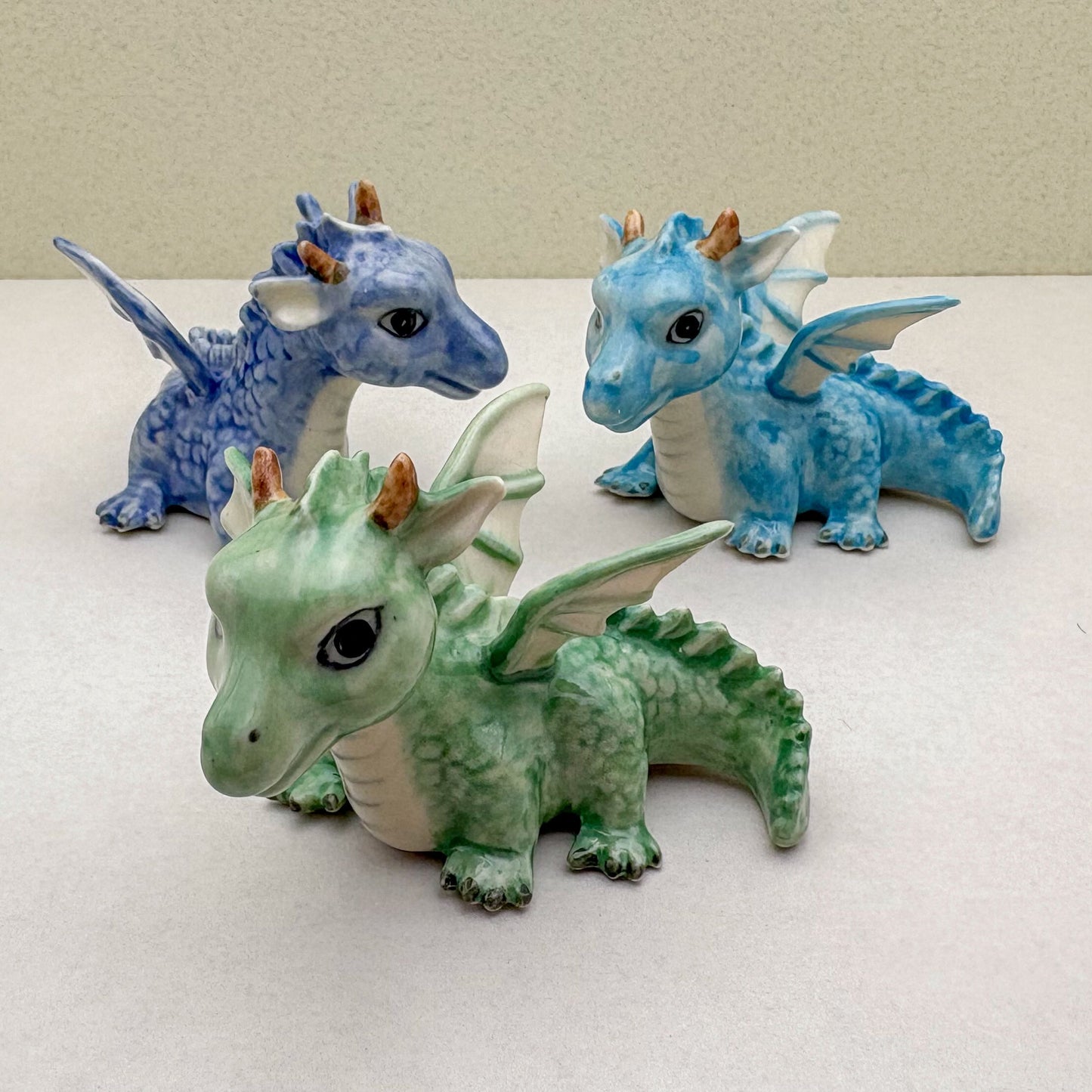 Dragons - Sapphire Scales, Mystic Jade, Celestial Azure