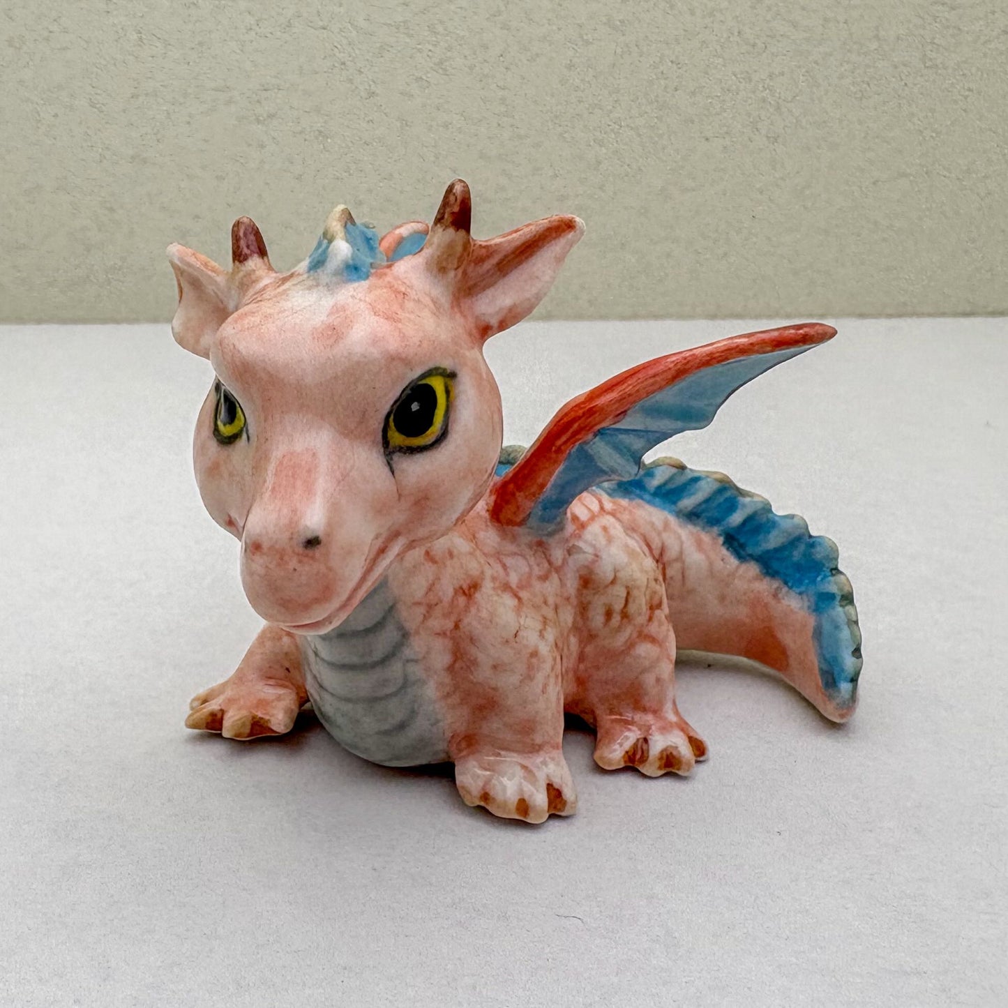 Little Dragon Ceramic Mythical Legendary Creature Figurine Statue
