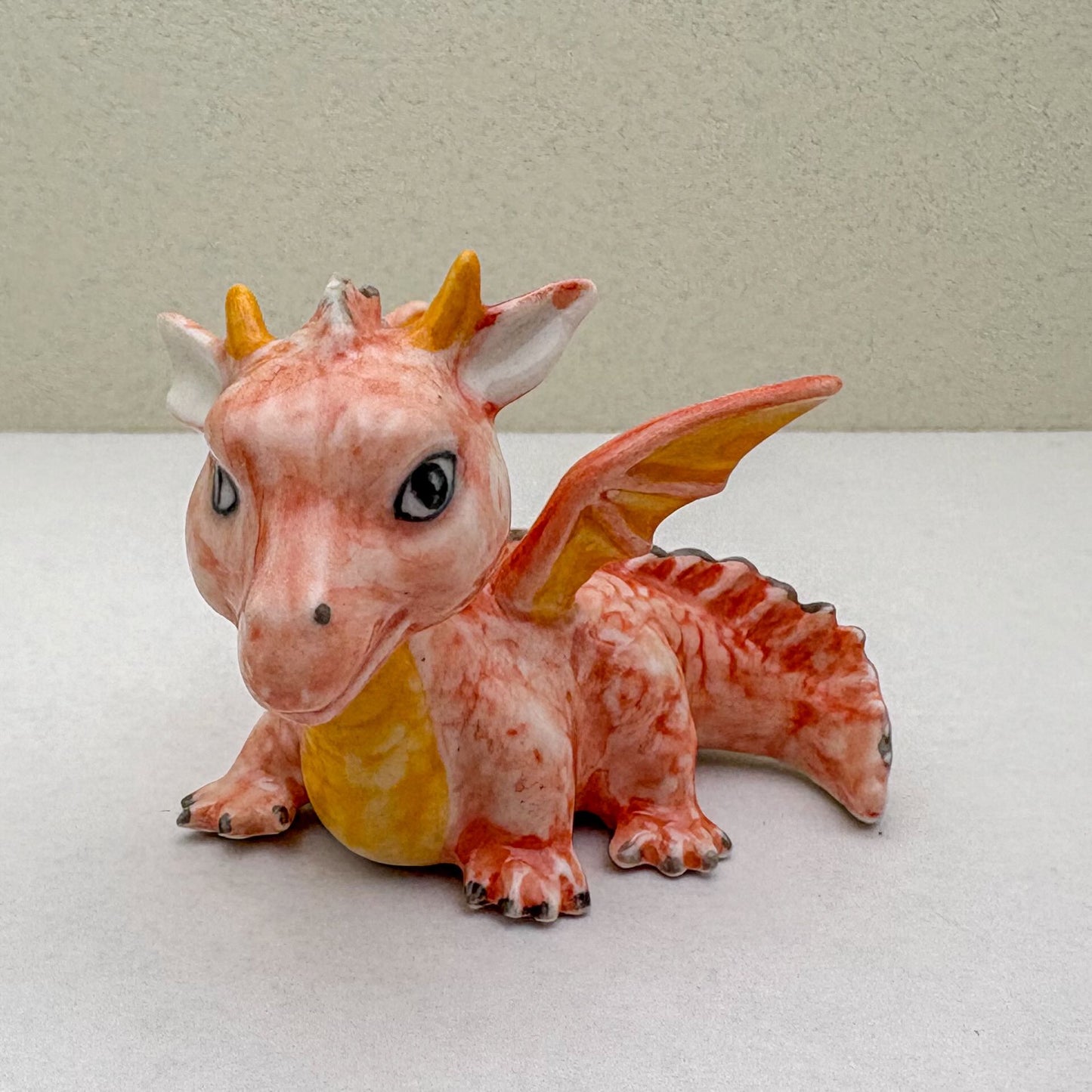 Little Dragon Ceramic Mythical Legendary Creature Figurine Statue