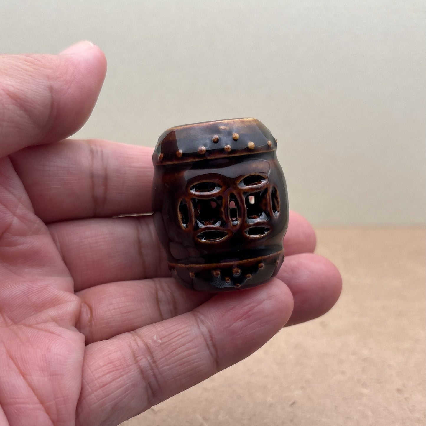 Chinese Miniature Garden Stools | 3.8 cm.Tall