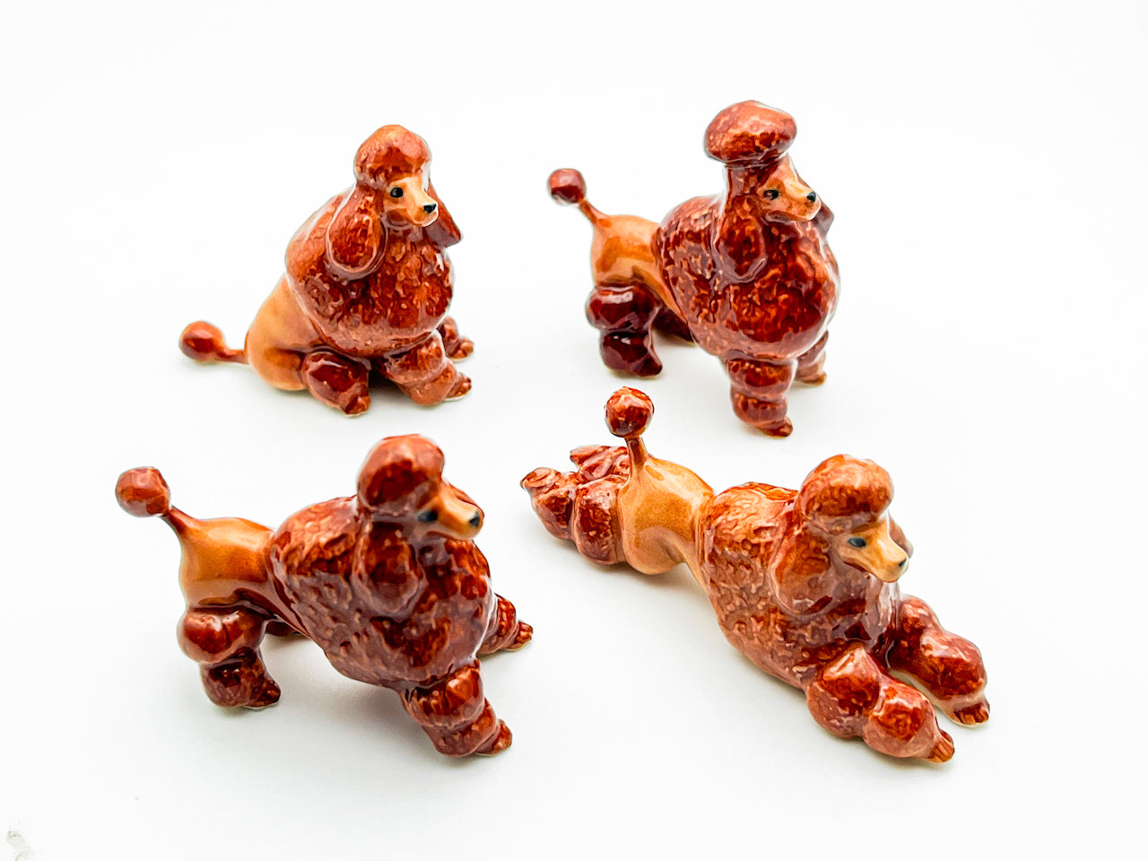 Set of 4 Poodles