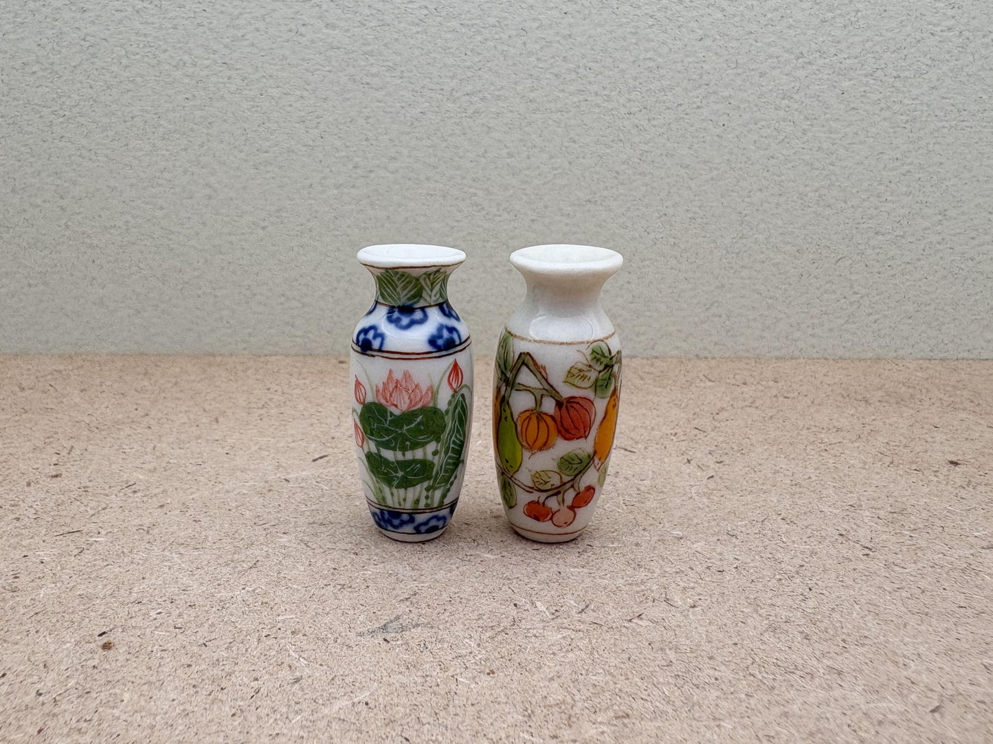 Hand Painted Vase: Fruit or Lotus