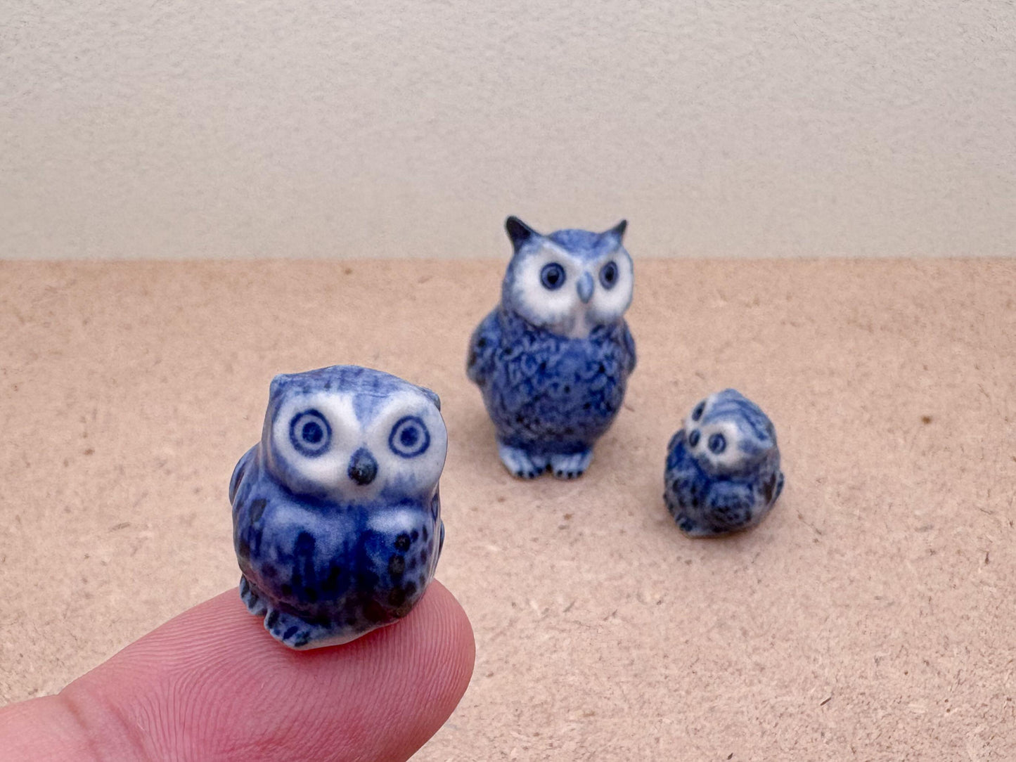 Indigo Blue Owl Set