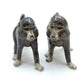2 Monkey Kitchen Ceramic Figurines Salt & Pepper Shakers