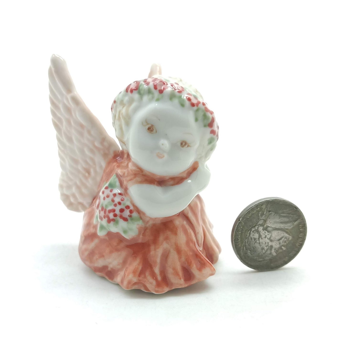 Angel Ceramic Figurine Miniature with Wings Statue