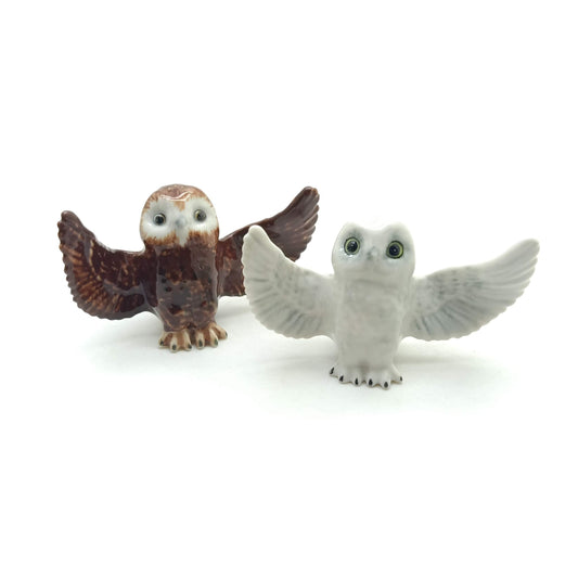 Owl Spreading Wings Figurine
