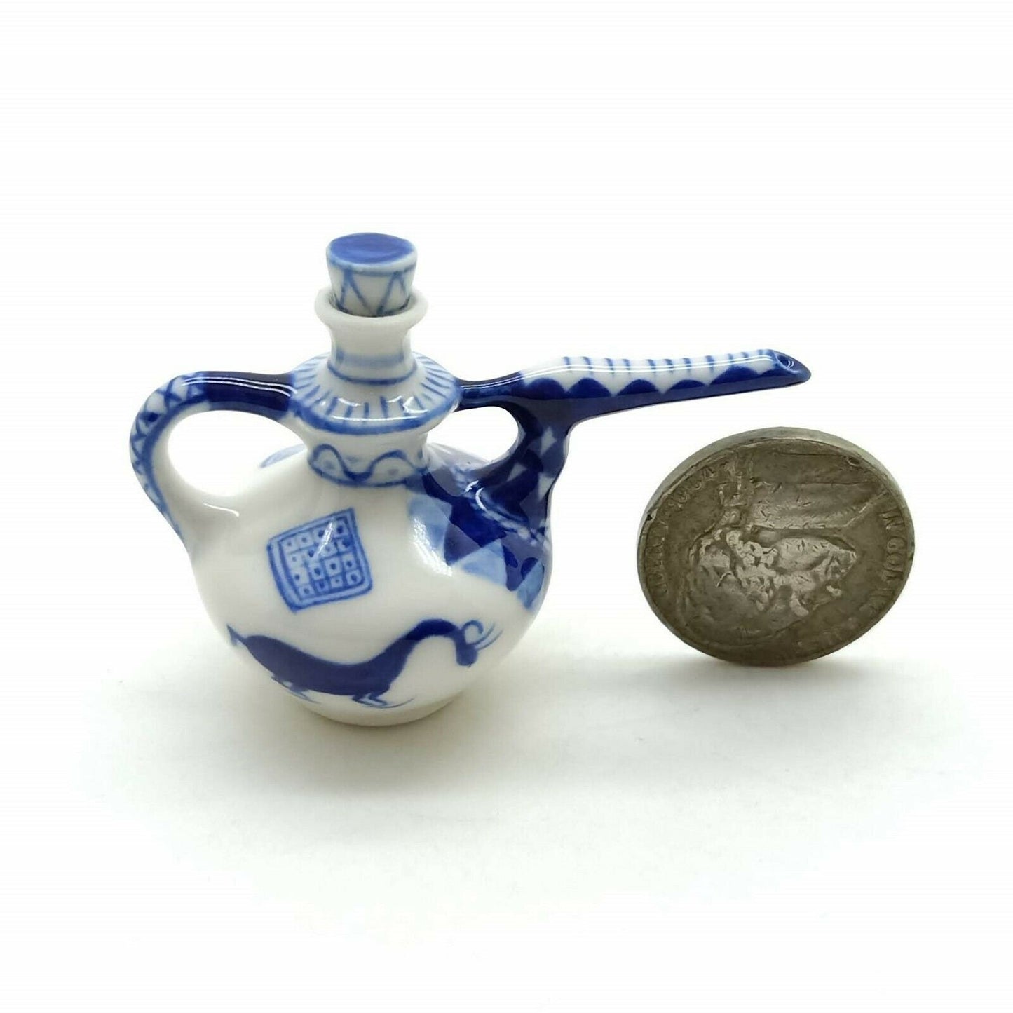 Teapot Chinese Porcelain Ceramic Miniature