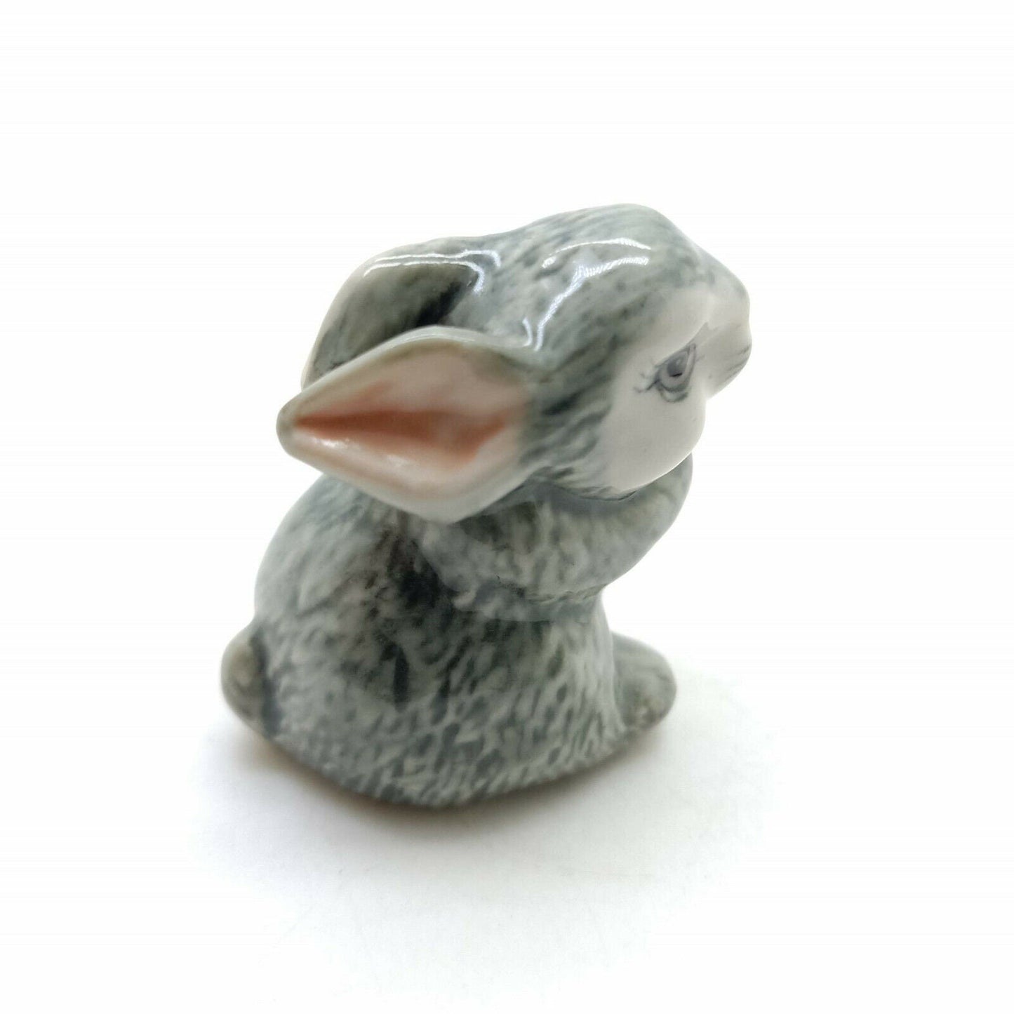 Set of 2 Rabbit Figurine Ceramic Animal Animal Statue