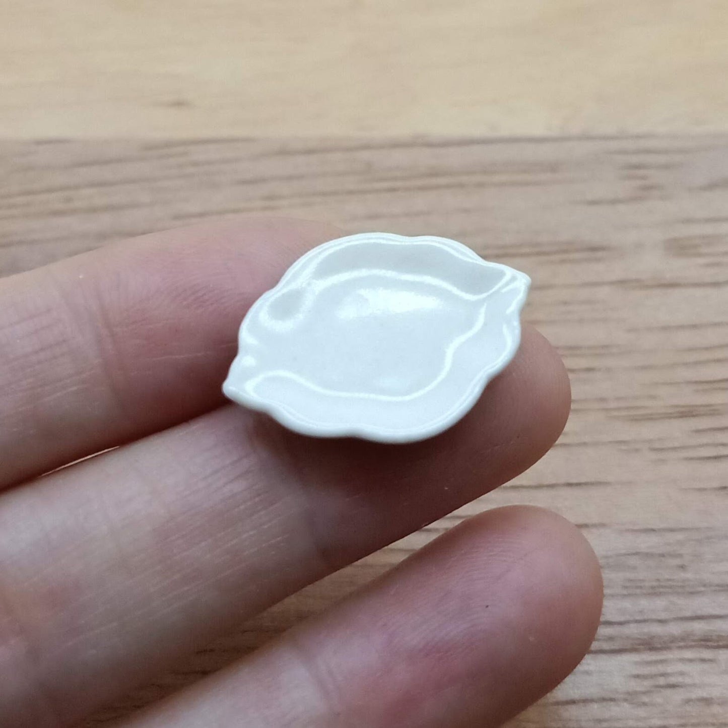 Dollhouse Miniature Set of White Plate 1-3 Types Ceramic Bowl