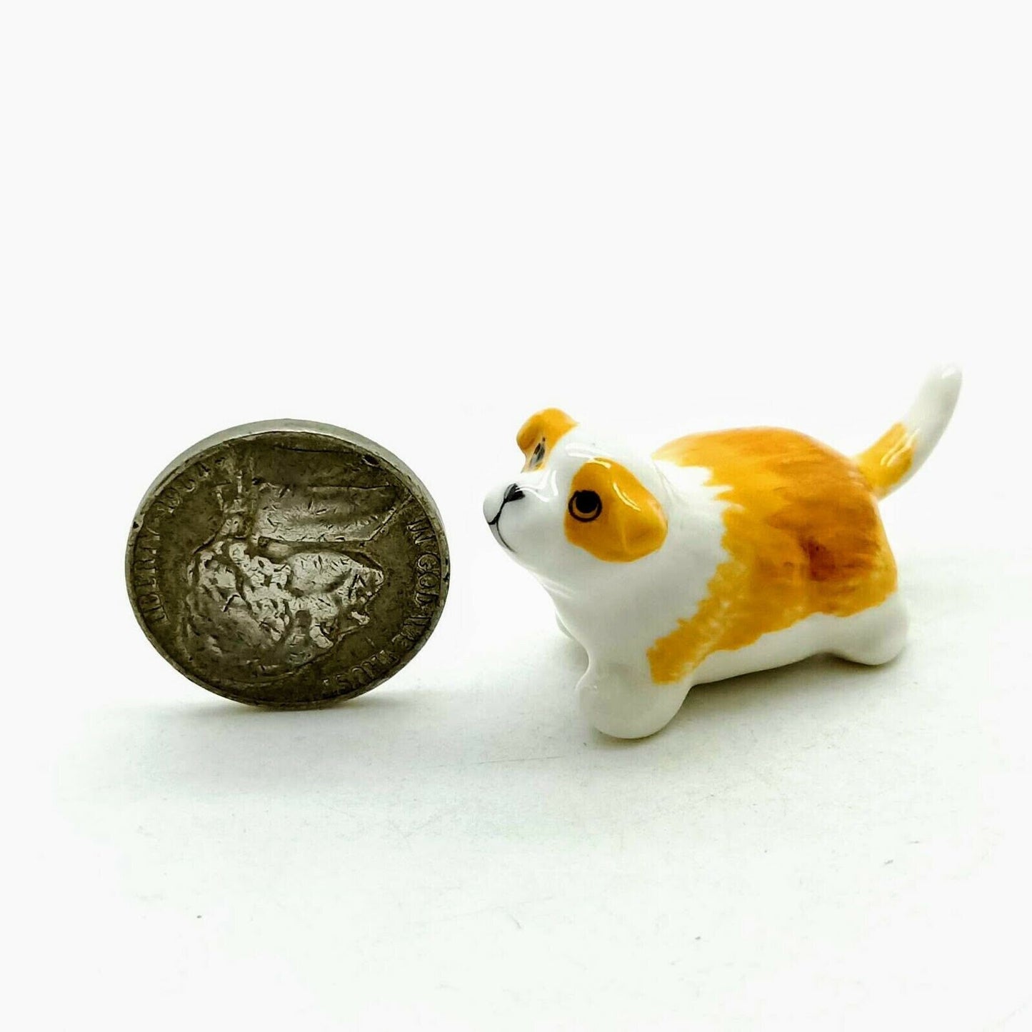 3 Iceland Sheepdog Dog Ceramic Figurines Statue