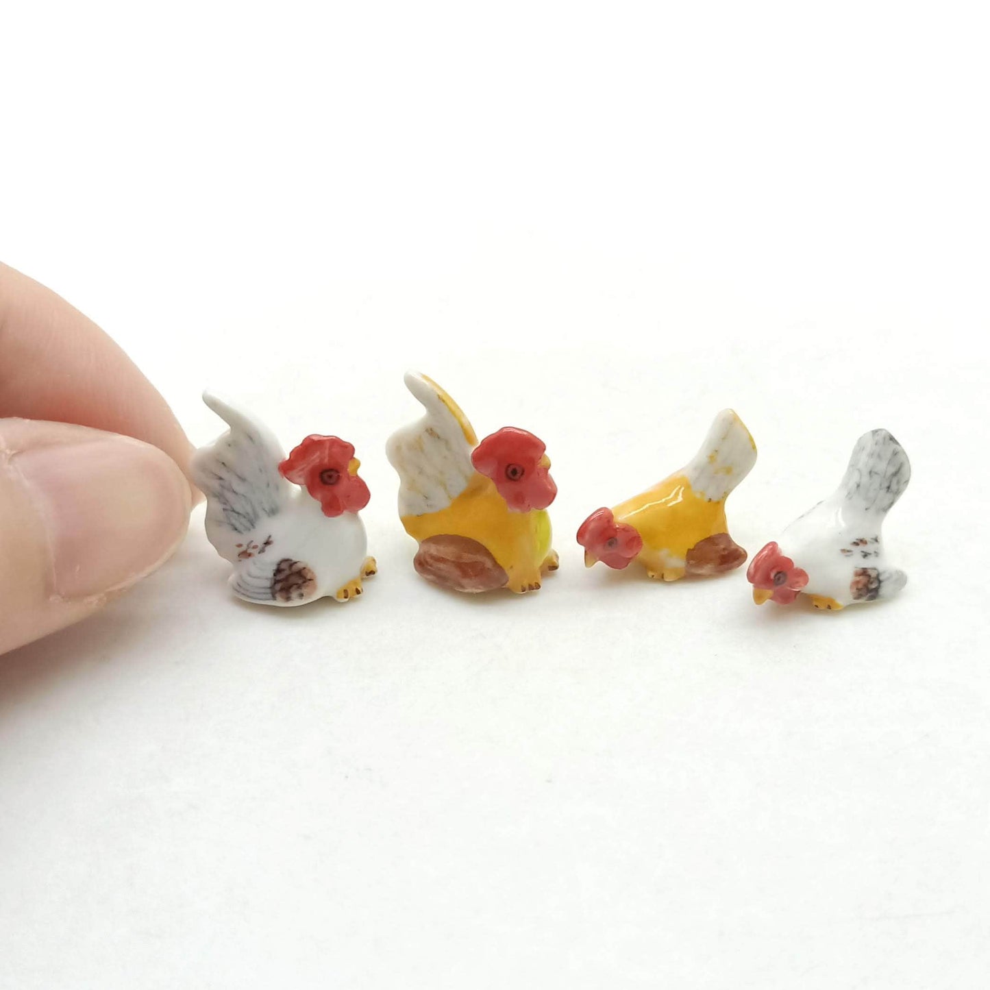 2 Tiny Hen Cocks