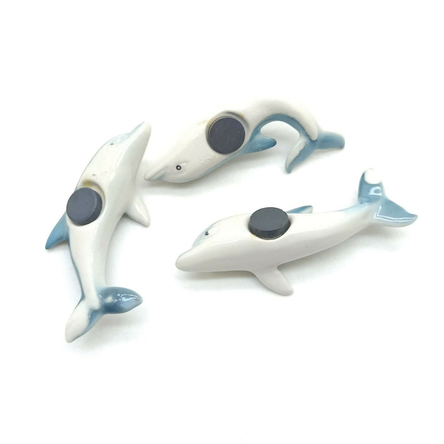 Set of 3 Dolphin Fish Ceramic Magnet
