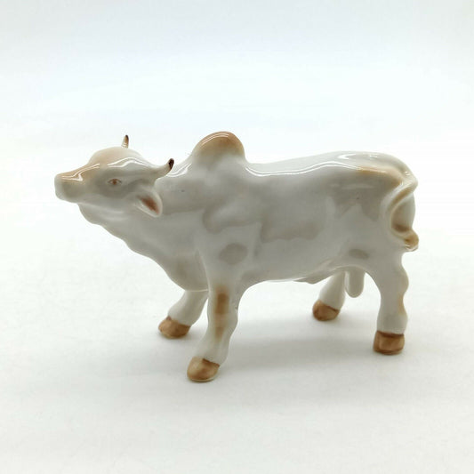 Brown Cow Ceramic Figurine Statue
