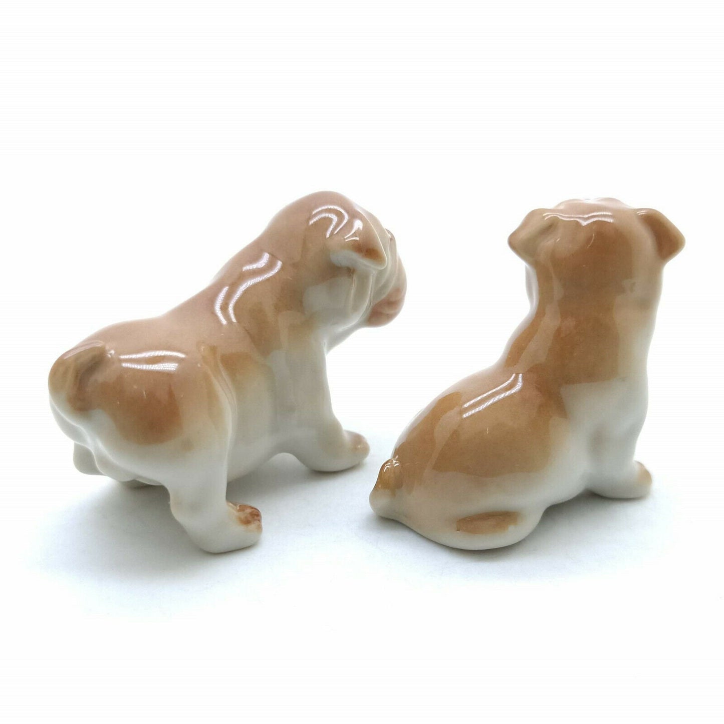 2 Brown Bulldog Dogs