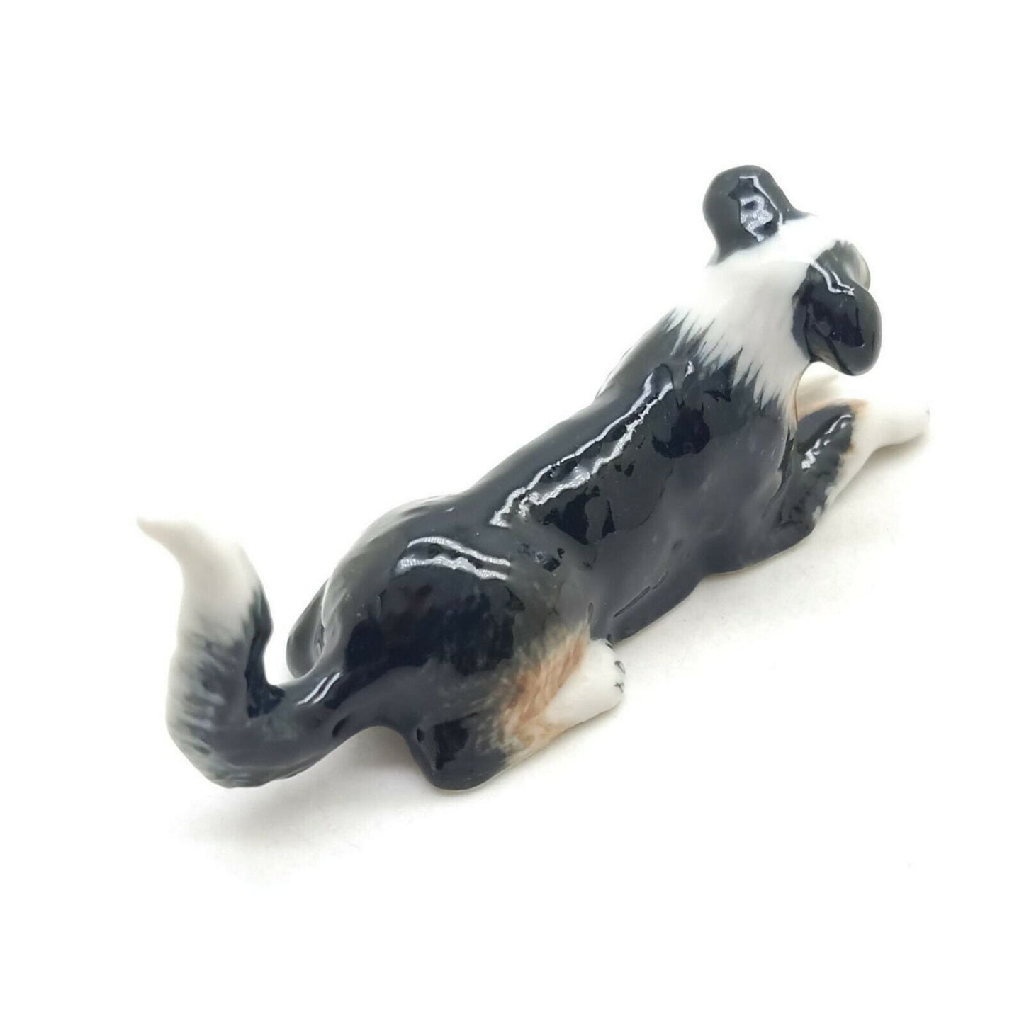 2 Collie Dog Ceramic Figurines