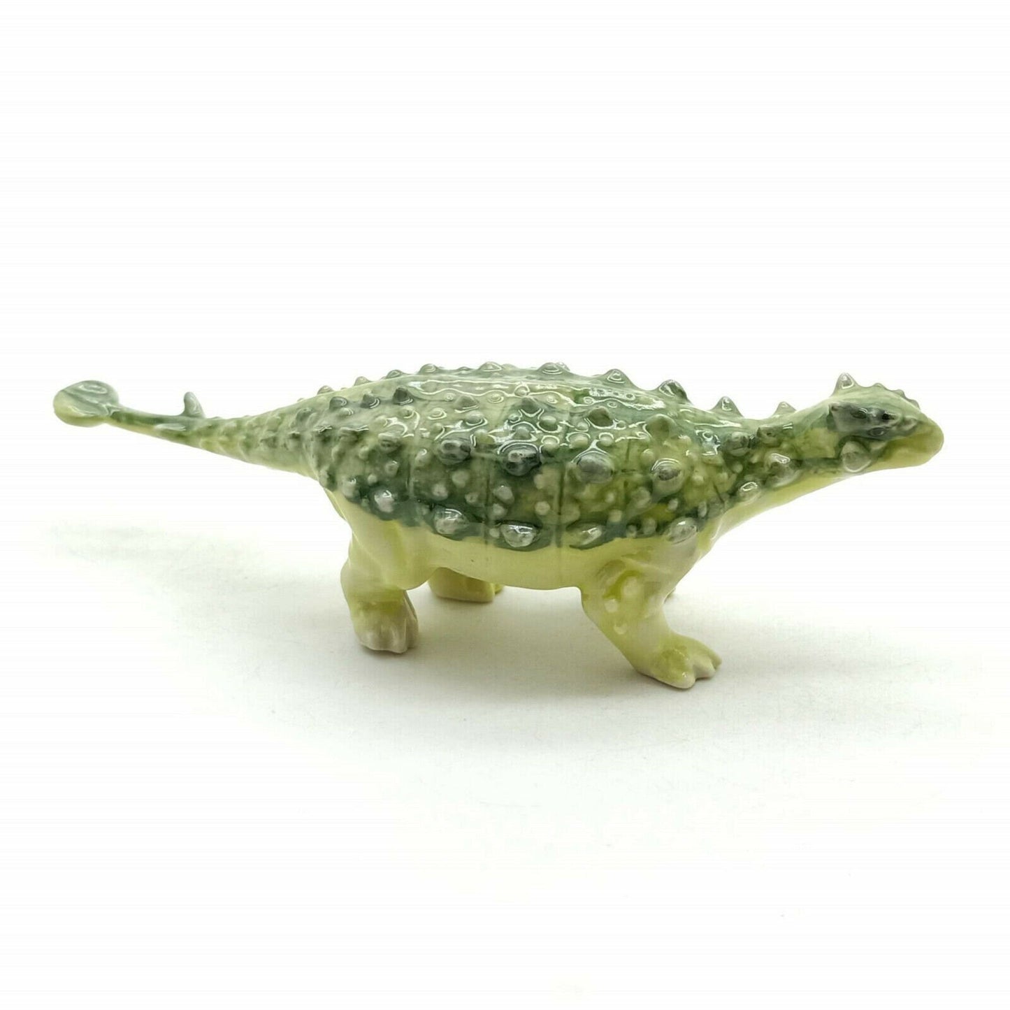 Green Pinacosaurus Dinosaur Ceramic Figurine Statue
