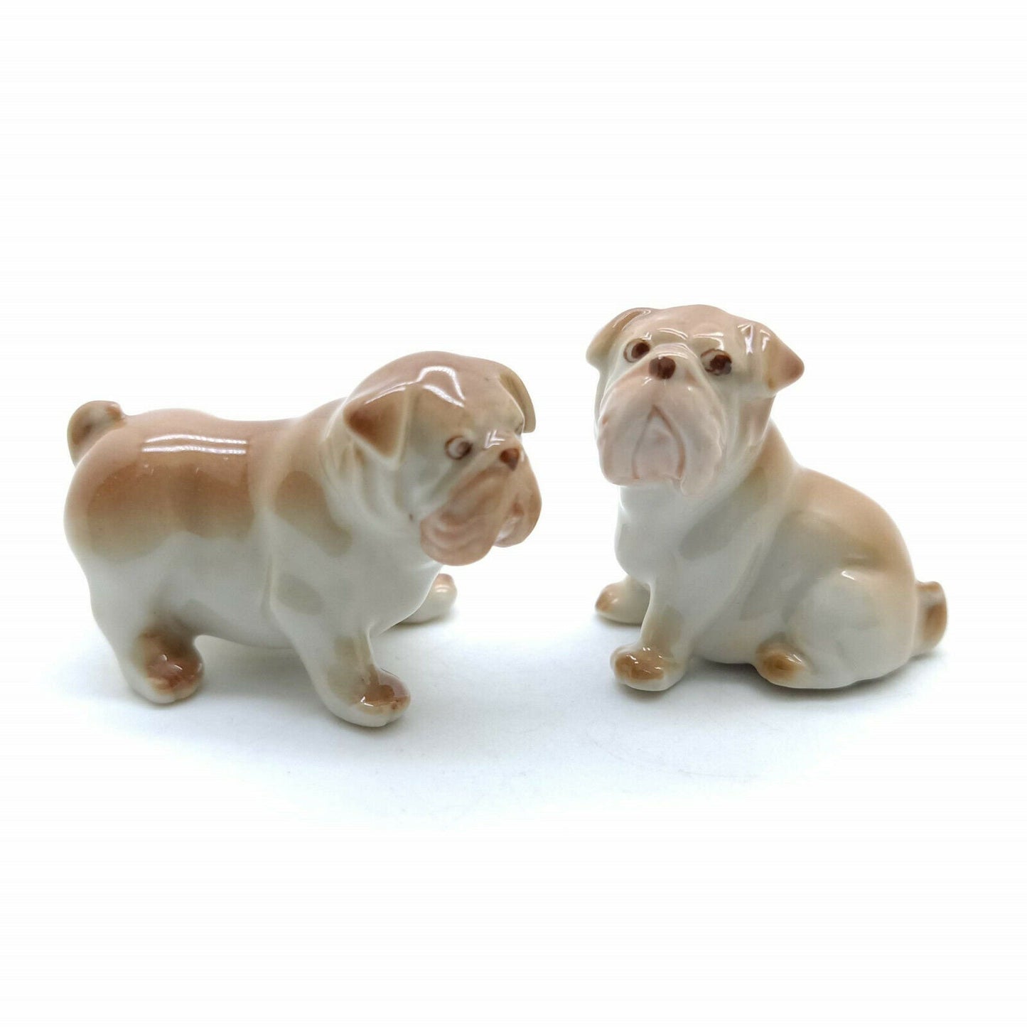 2 Brown Bulldog Dogs