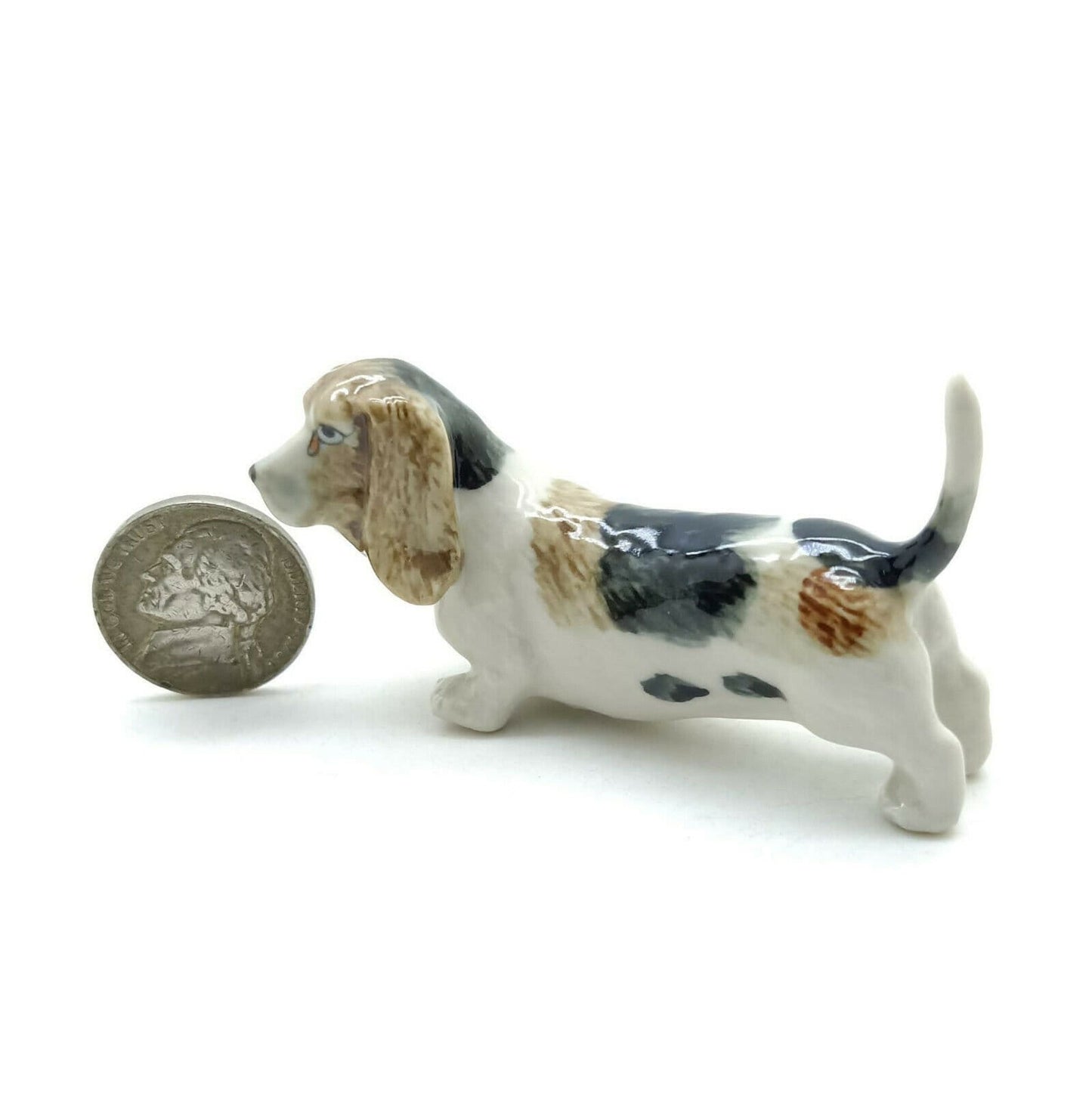 Basset Hound Dog Ceramic Figurine