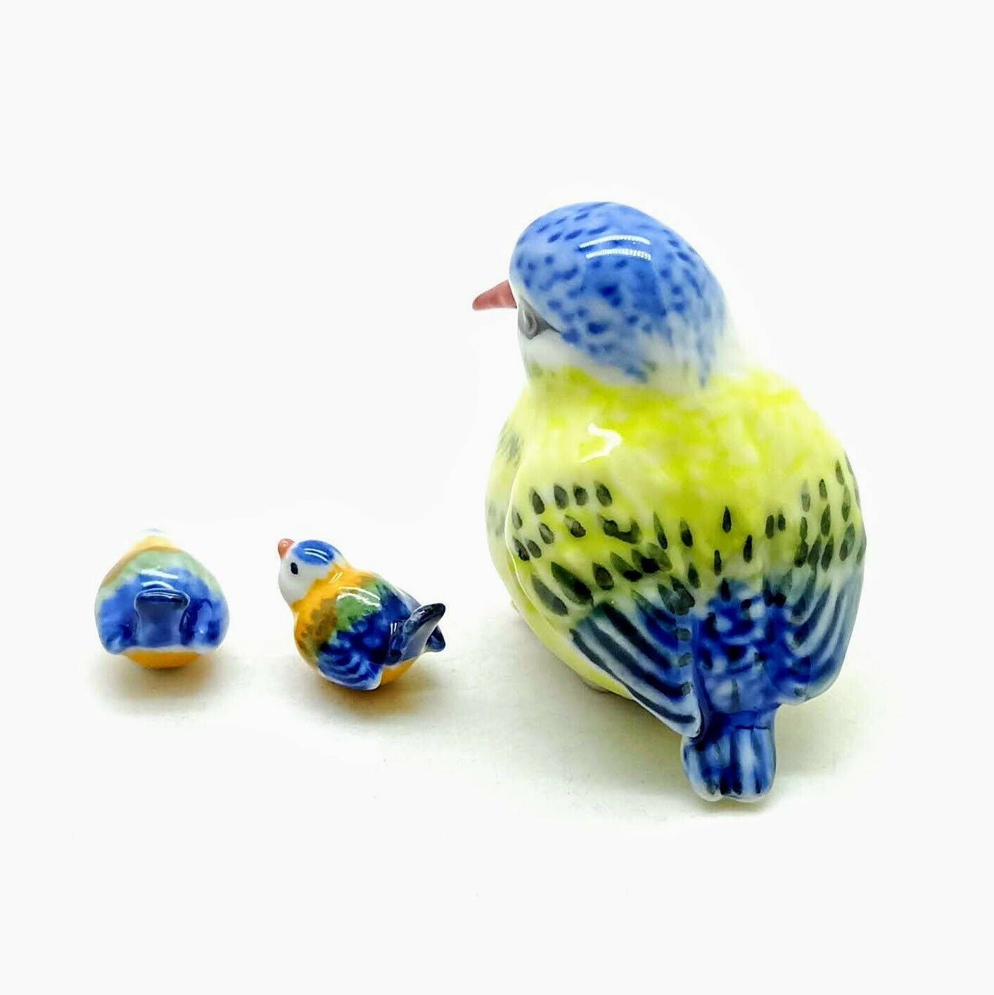 3 Sandpiper Bird Ceramic Figurines