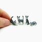 Set of 4 Tiny Kitten Cats
