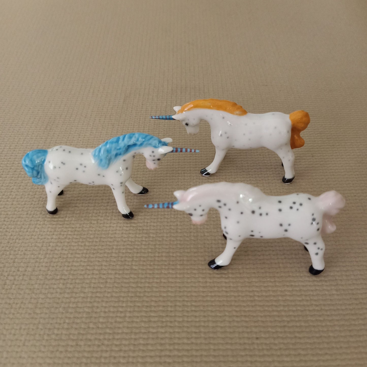 Unicorn Figurine Ceramic Miniature Statue