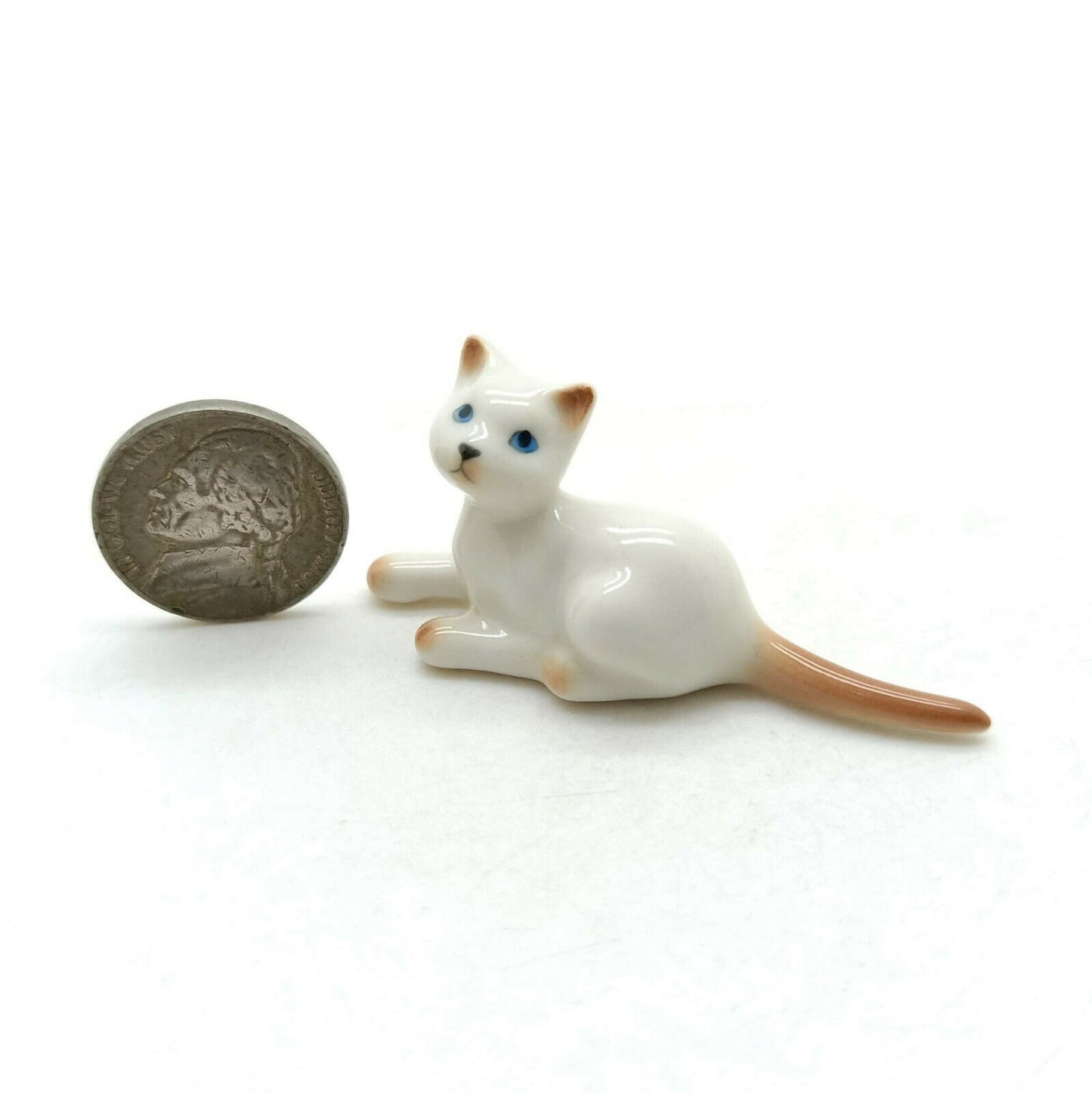 Cat Ceramic Figurine Family With Milk Bucket Kitten Statue