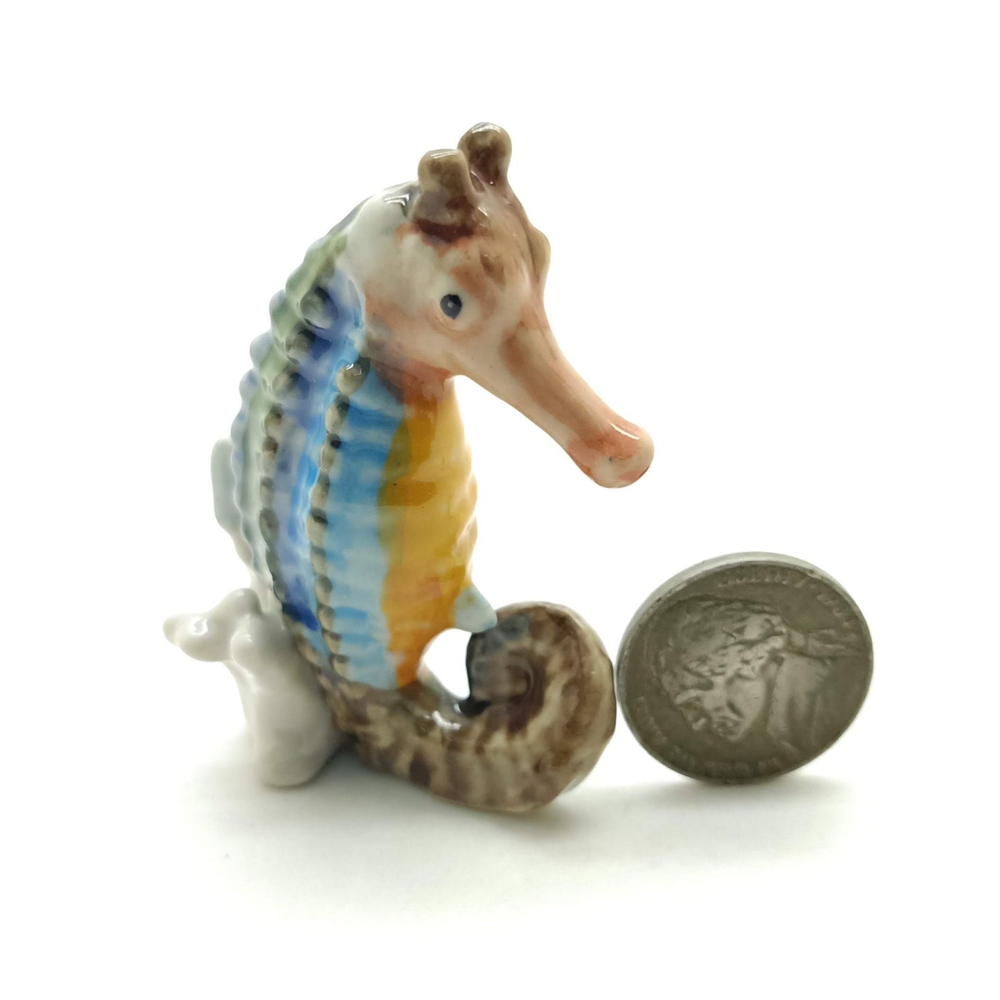 Seahorse Ceramic Figurine
