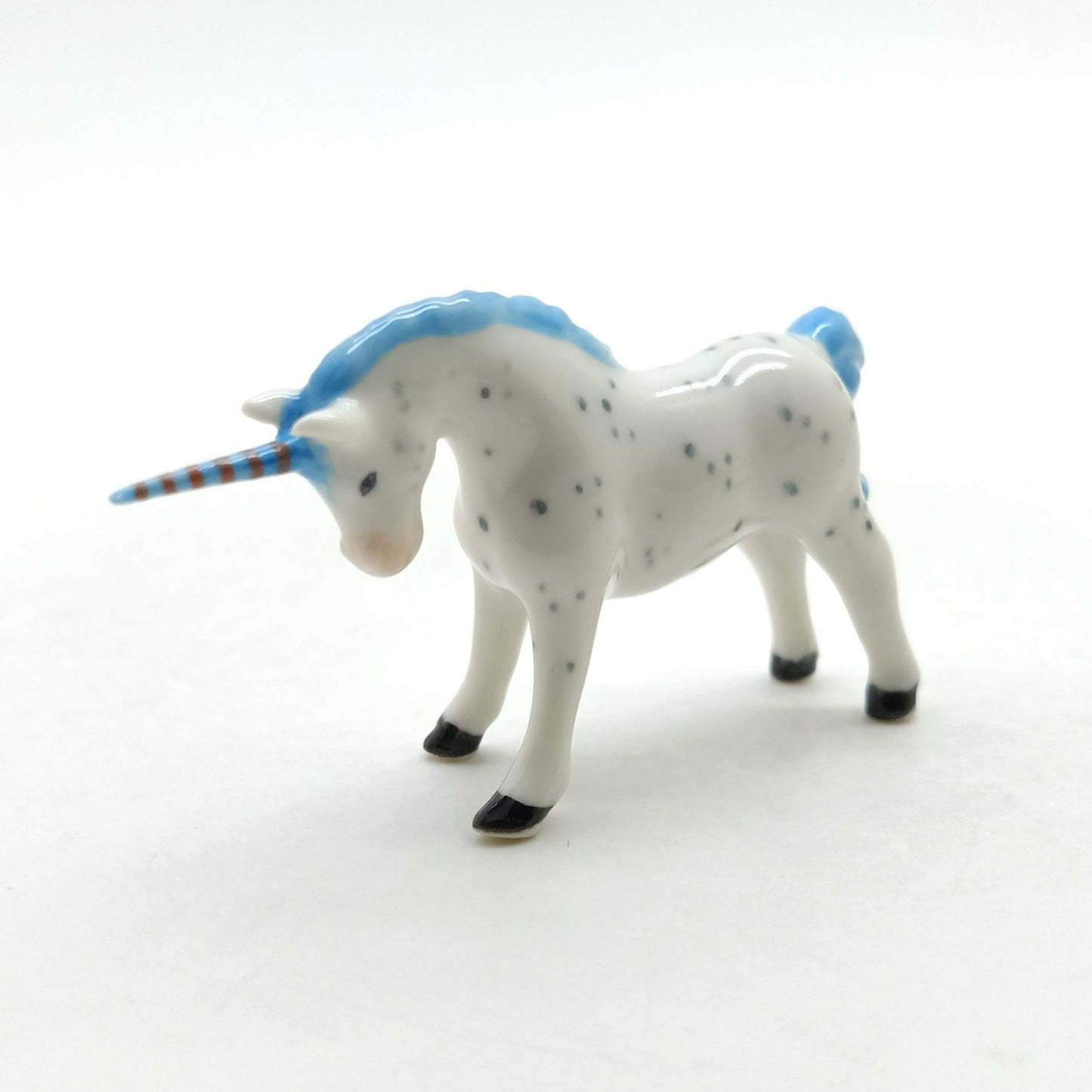 Unicorn Figurine Ceramic Miniature Statue