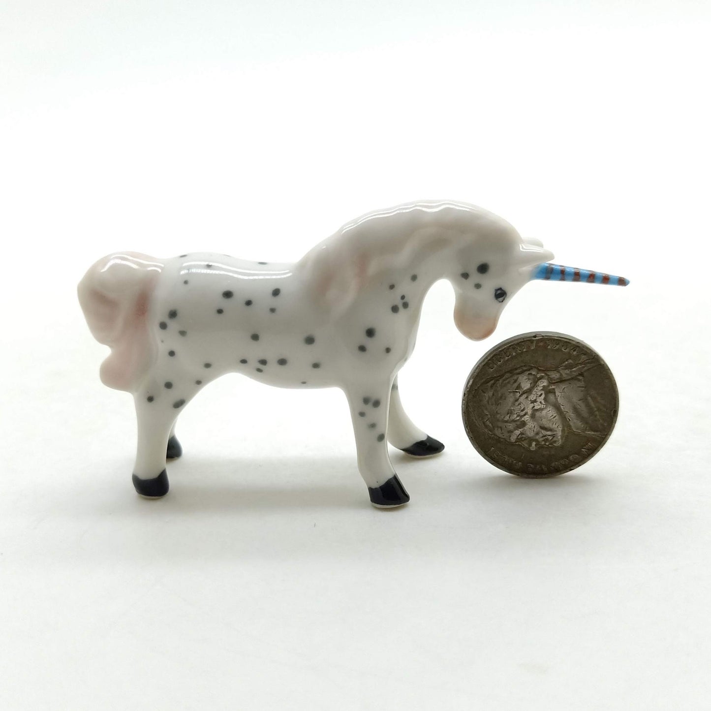 Unicorn Figurine Ceramic Miniature Statue